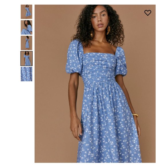 Reformation Rachelle Dress Size 8 Lassen - Picture 5 of 8